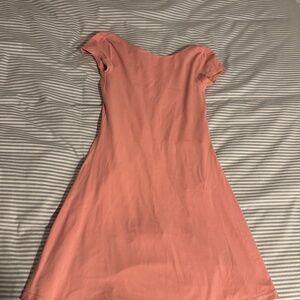 Aerie offline athletic dress with built in biker shorts and pockets, open back X